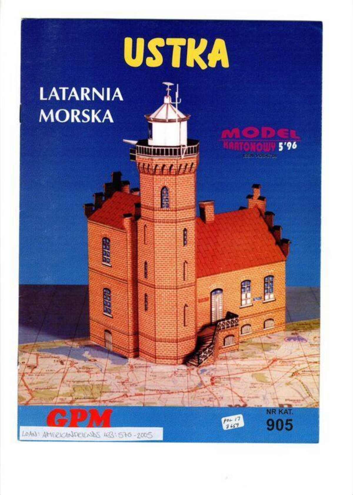 Ustka Lighthouse Paper Model Cover