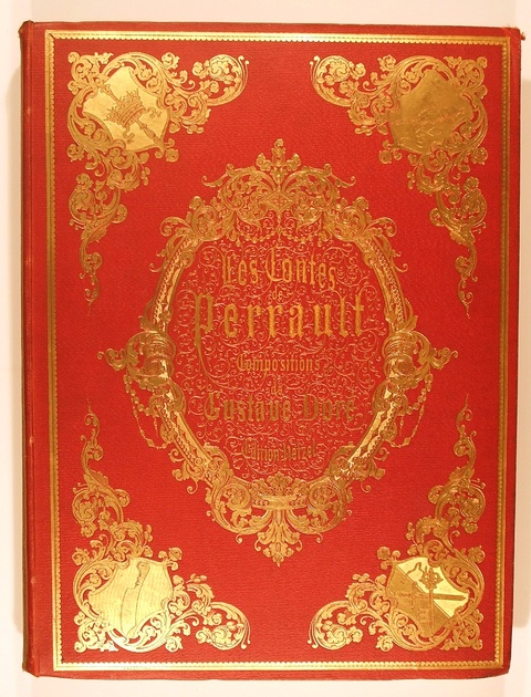 Red Gilded Les Contes de Perrault Book Cover