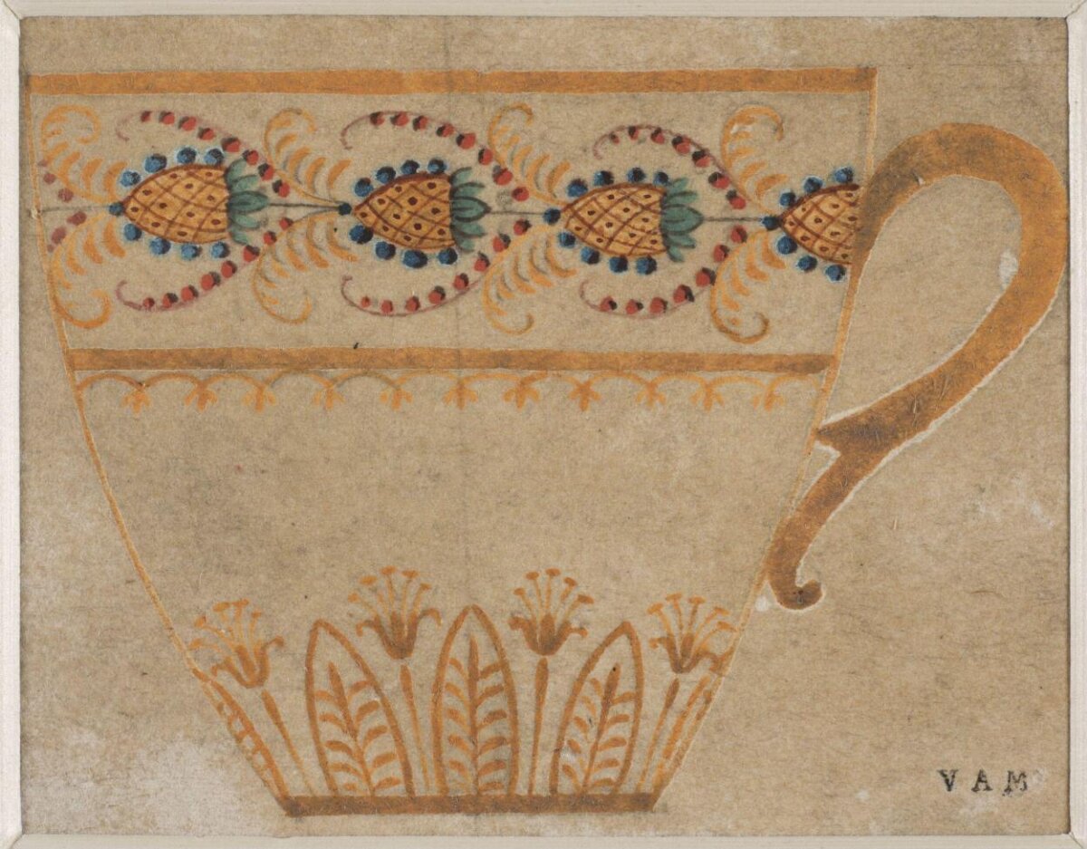 Cup Decoration Design Sketch
