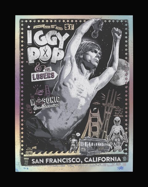 Iggy Pop San Francisco Concert Poster