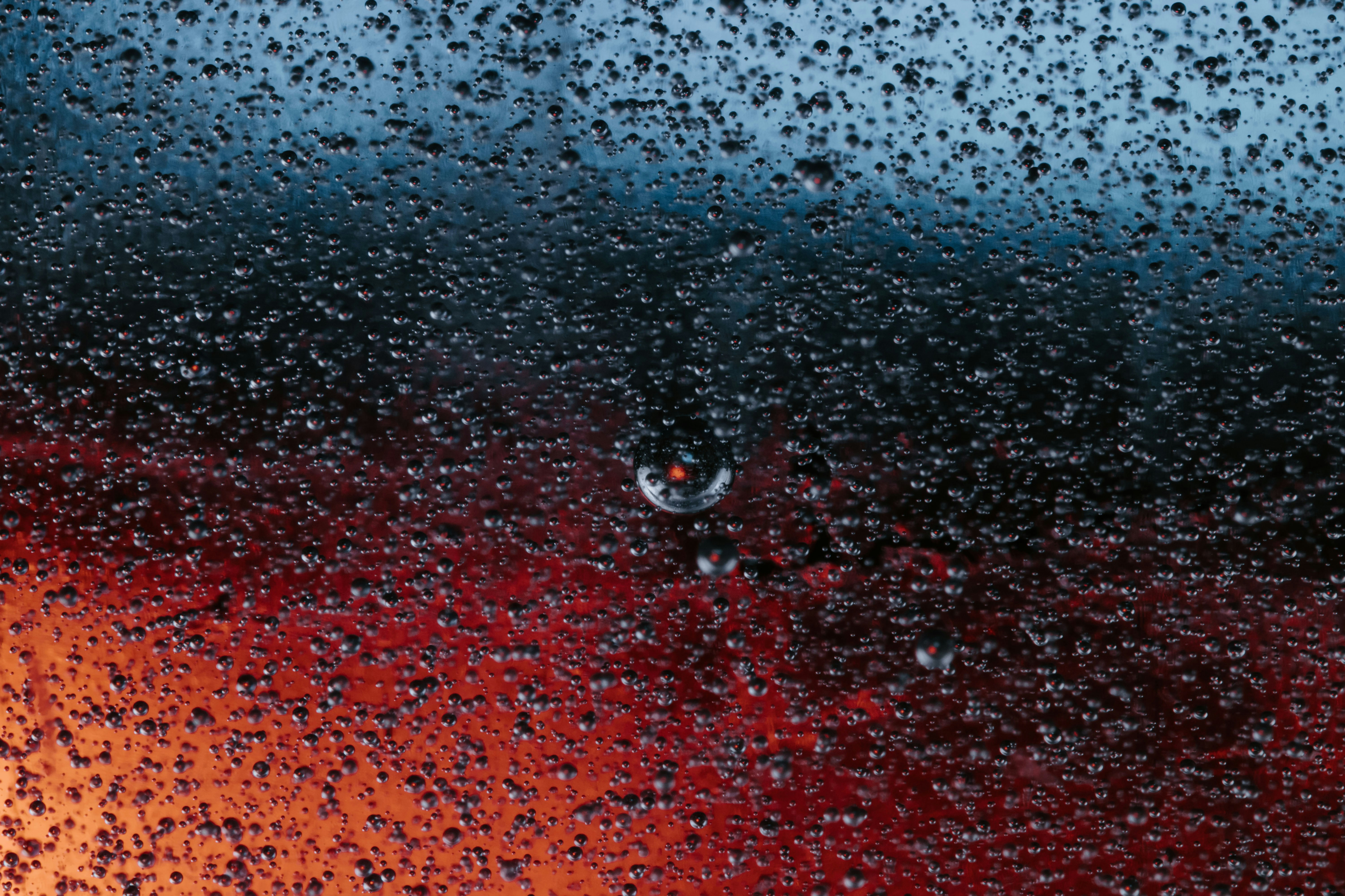 Raindrops on Colored Glass