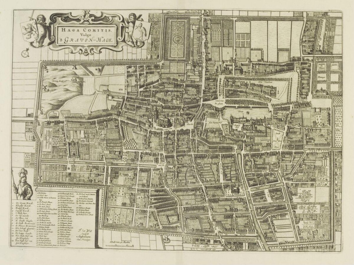 Antique Map of The Hague