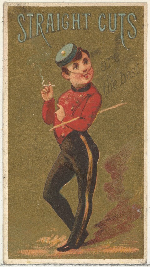 Vintage Straight Cuts Cigarette Ad