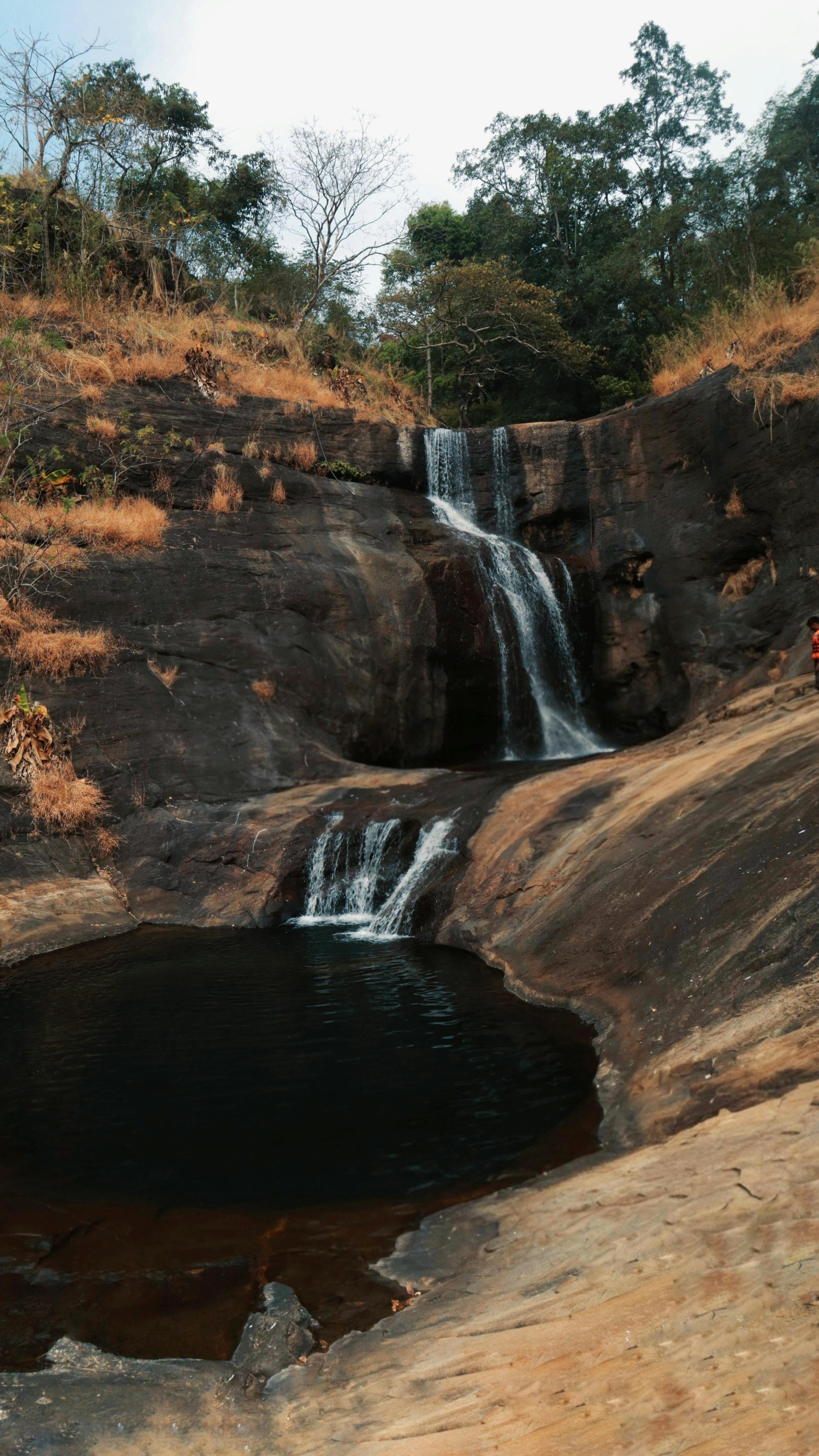 Multi-tier Forest Waterfall and Pool
