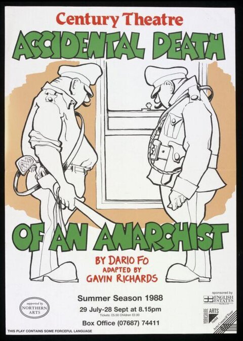 1988 Poster for Accidental Death of an Anarchist