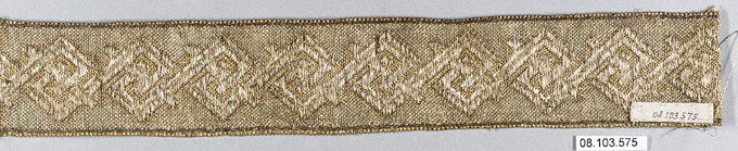 Woven Diamond Pattern Textile Trim