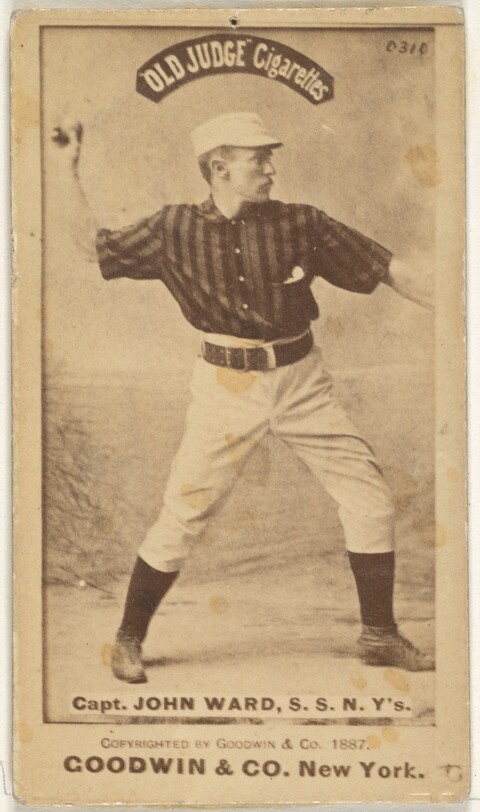1887 John Ward Baseball Cigarette Card
