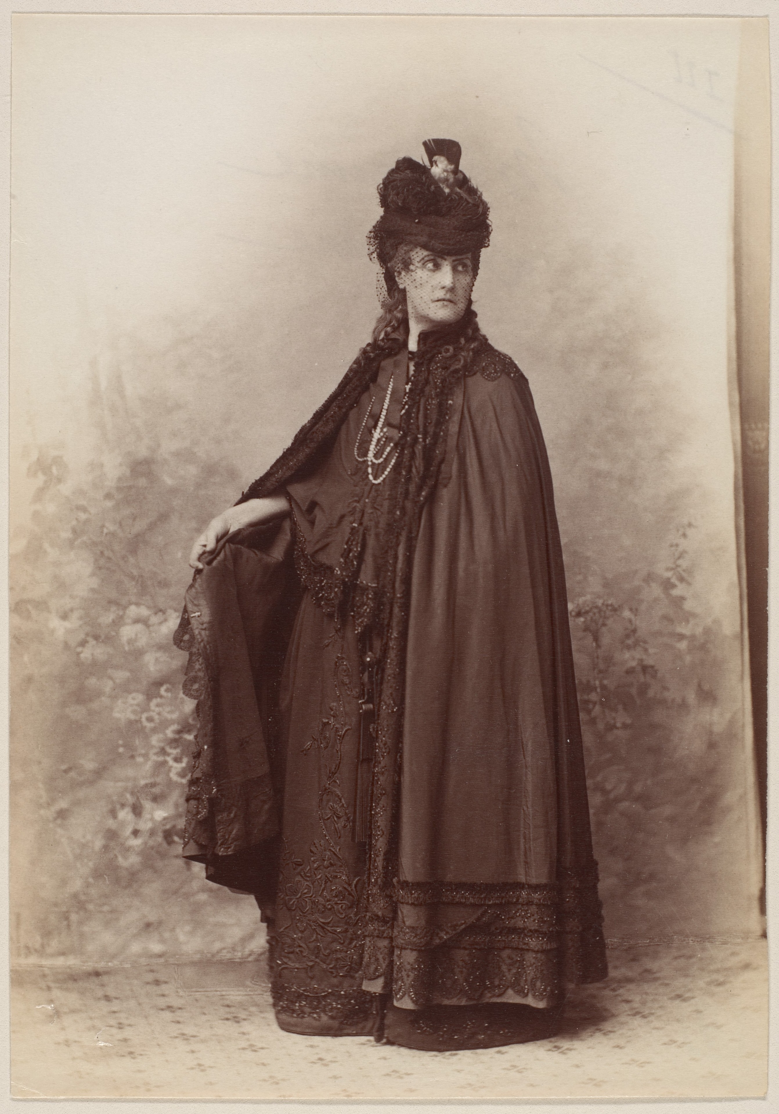 Vintage Full Length Portrait of Victorian Woman