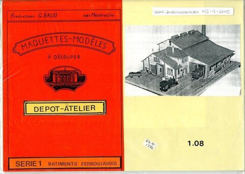 Vintage Paper Railway Depot Model Kit