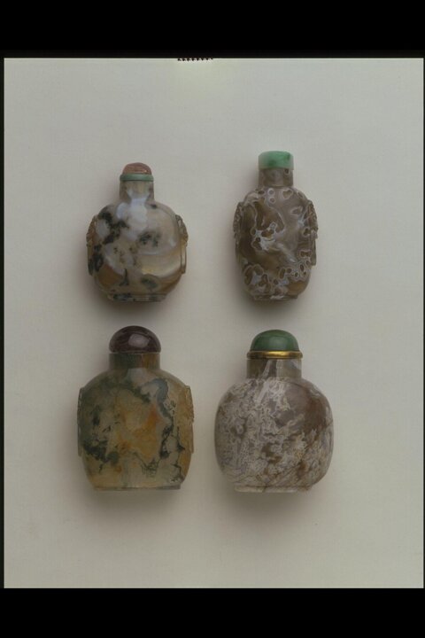 Four Agate Snuff Bottles