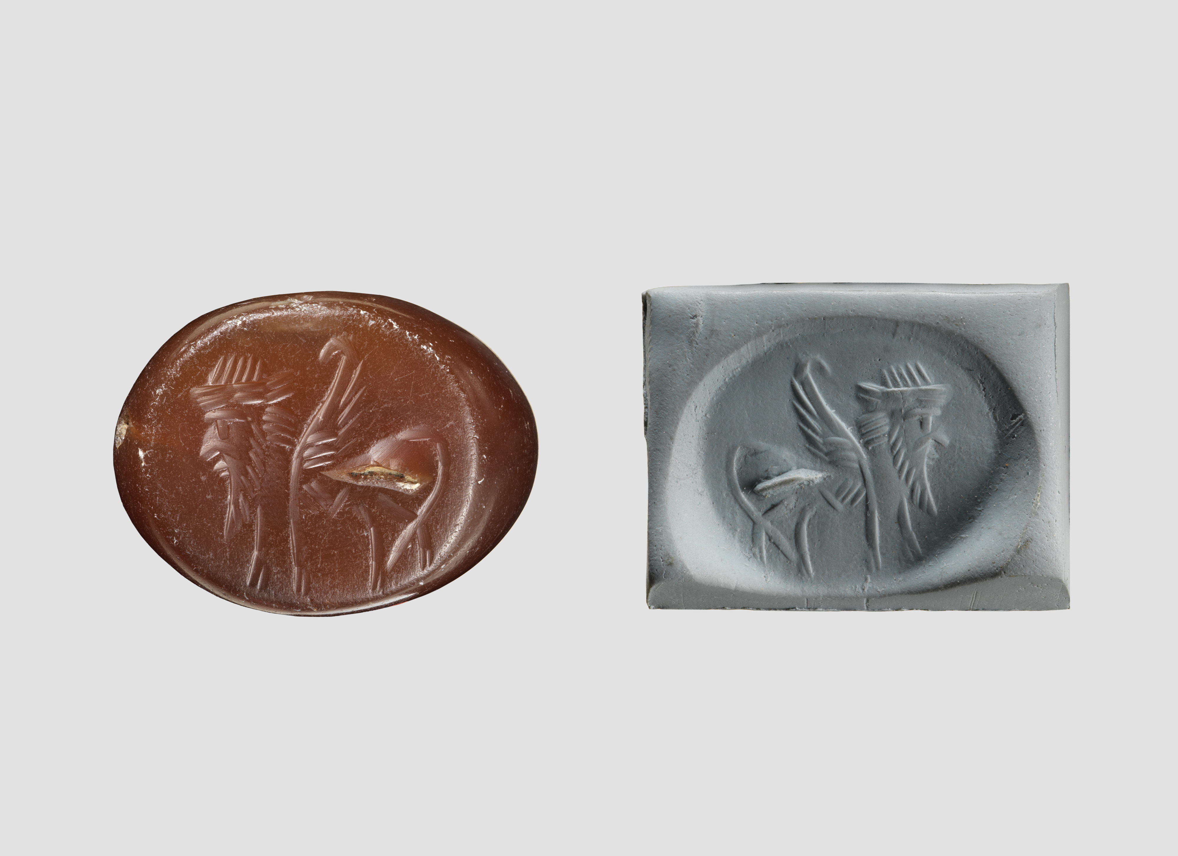 Ancient Carved Seal and Its Impression
