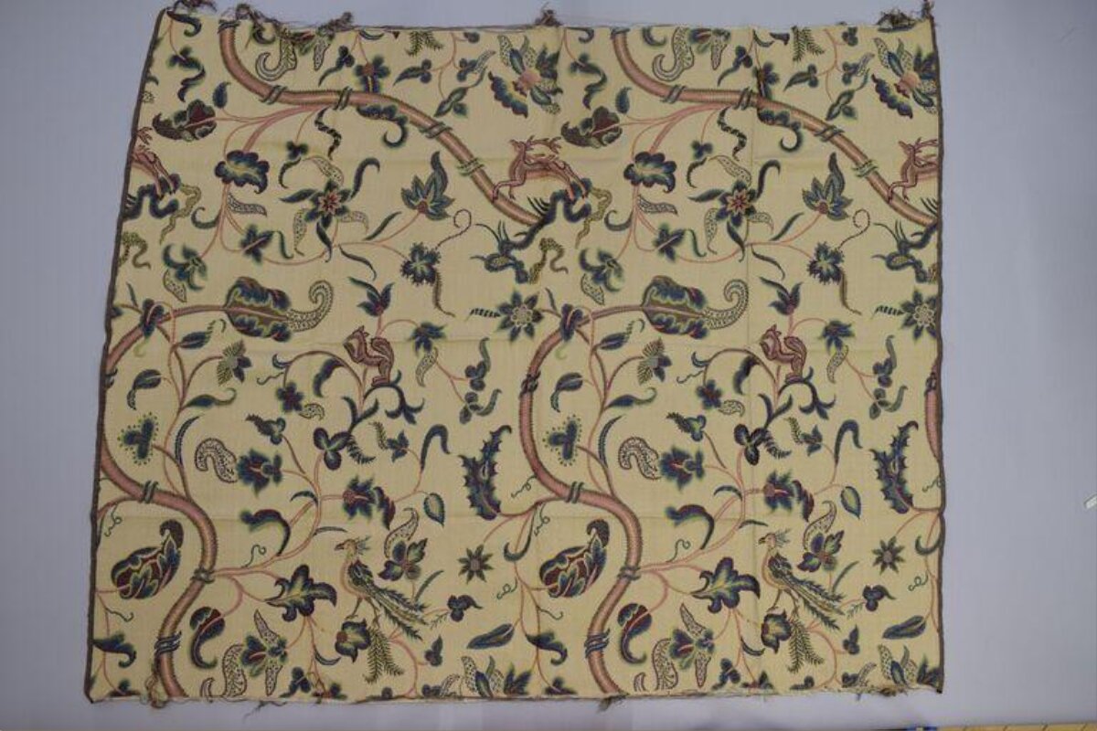Vintage Floral Animal Printed Textile
