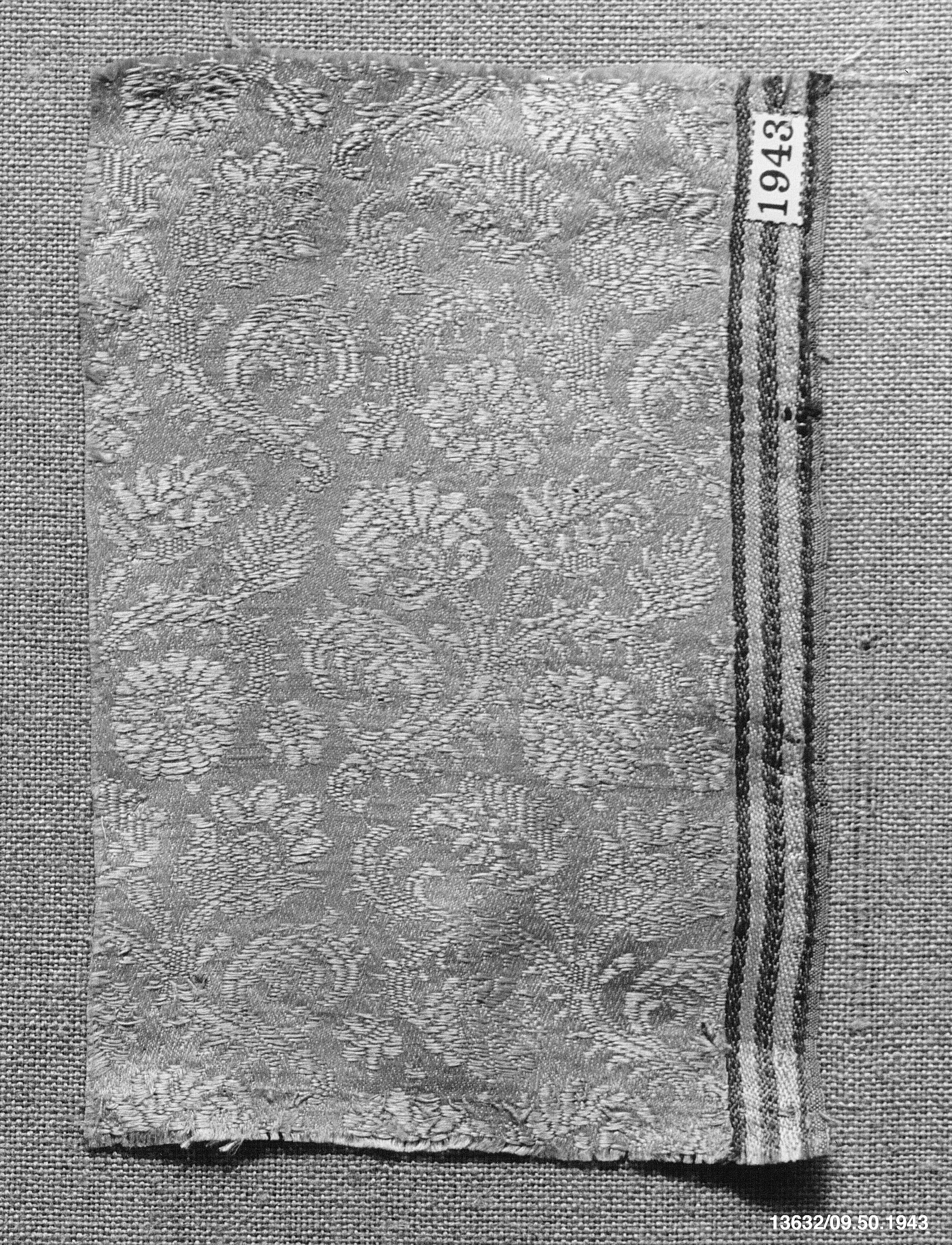 Antique Patterned Woven Textile Sample