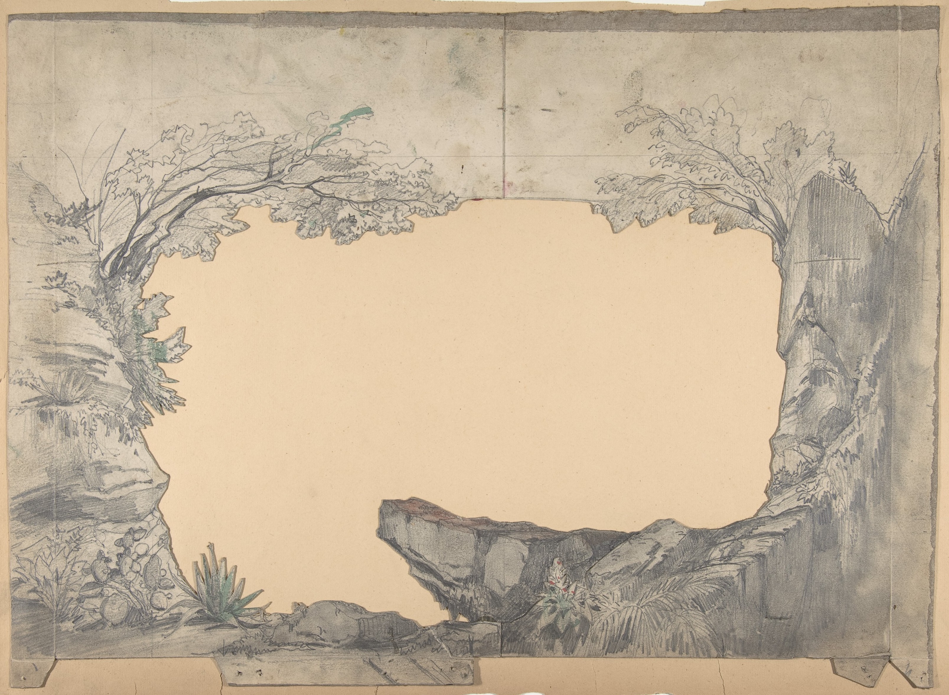 Cave Entrance Stage Design Sketch