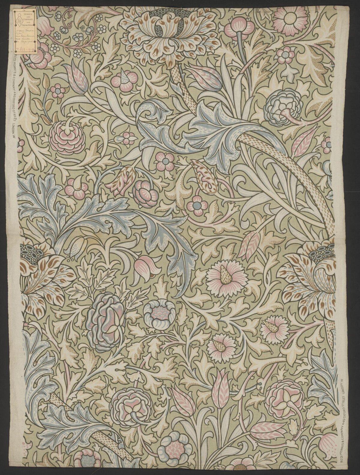 Vintage Floral Pattern Textile