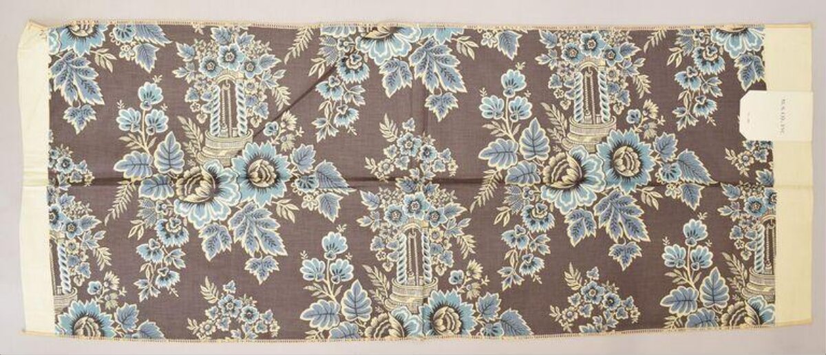 Vintage Floral Print Fabric Sample