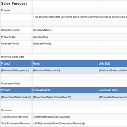 Sales Forecast