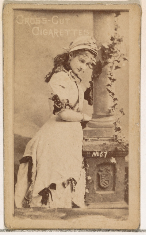 Vintage Cross-Cut Cigarette Actress Card