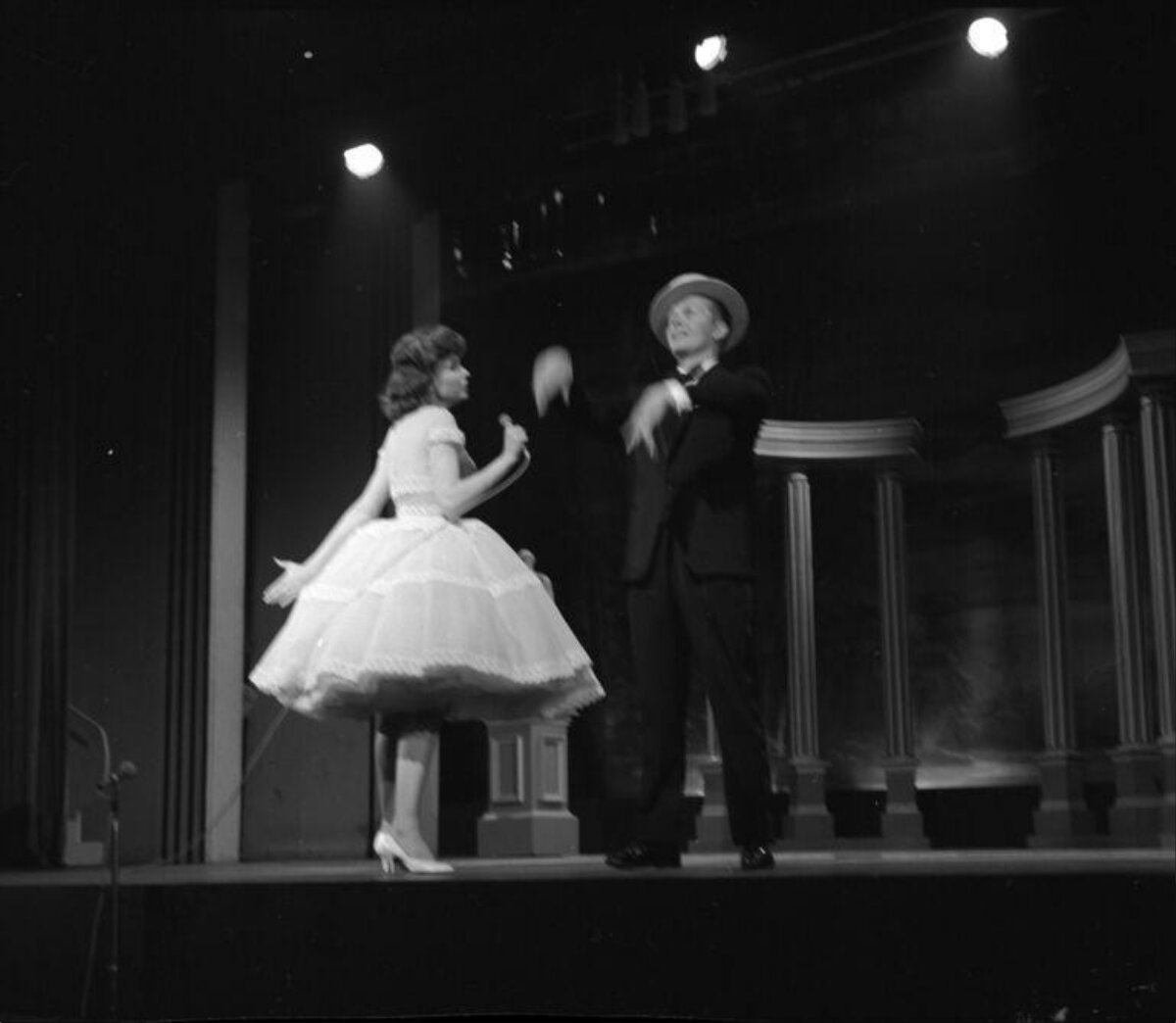 Two Performers Dancing on Stage