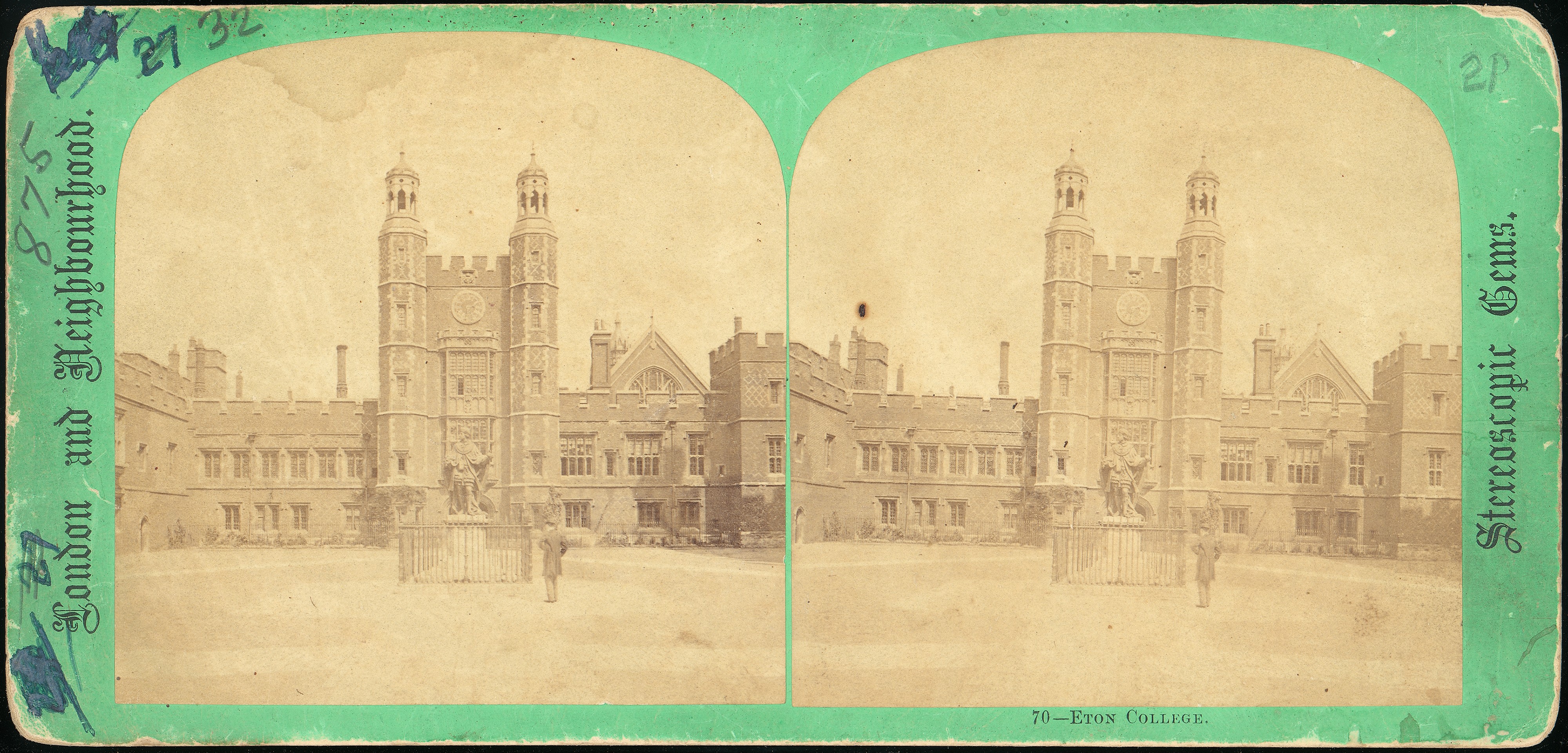 Vintage Eton College Stereoview
