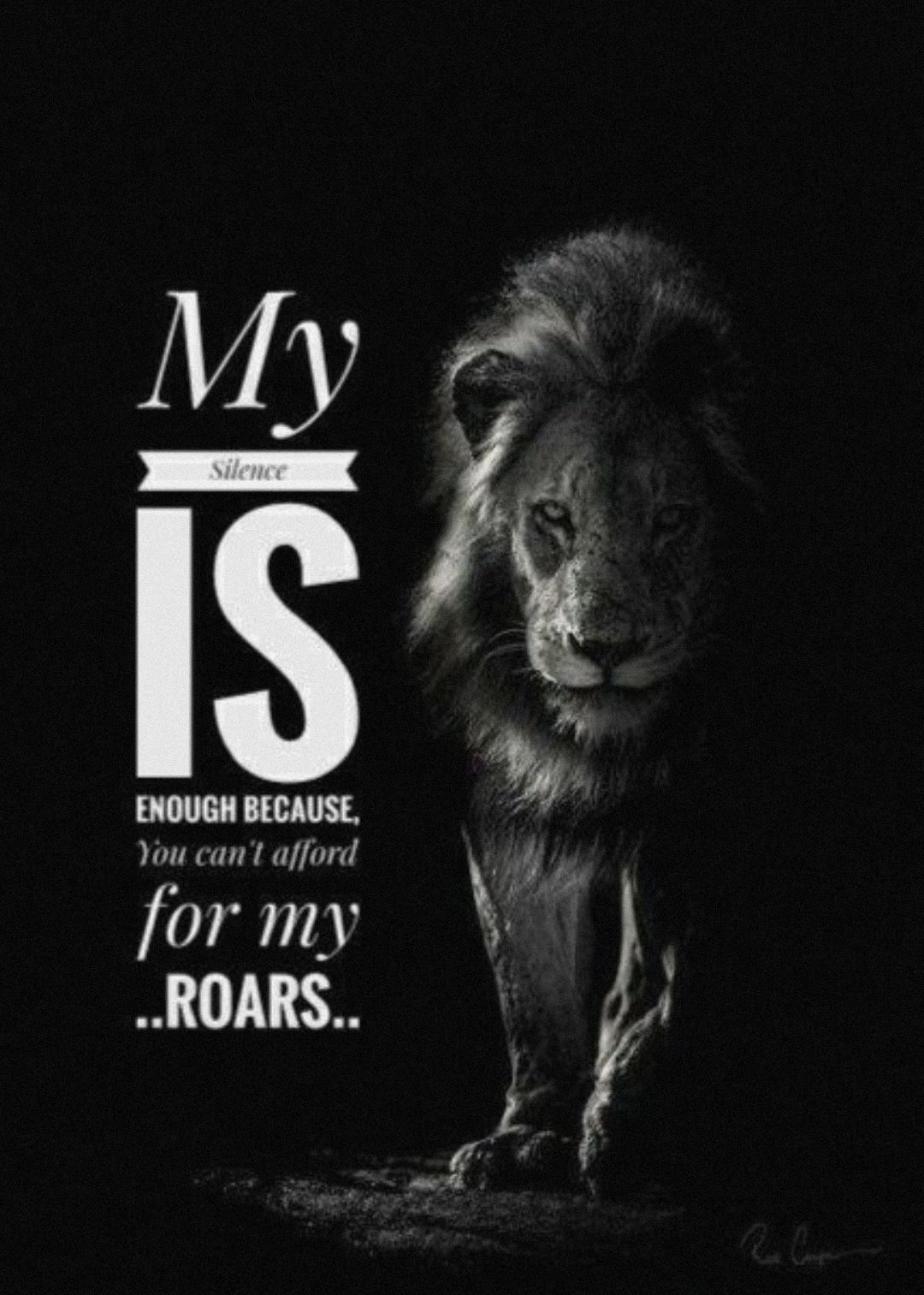 Lion Motivational Quote Poster