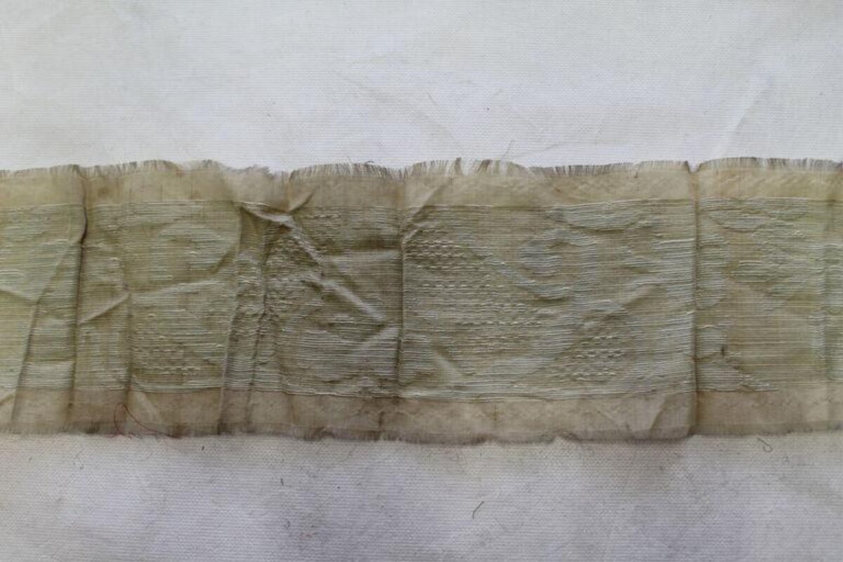 Aged Antique Textile Fragment