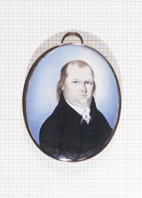 Oval Miniature Portrait of a Man