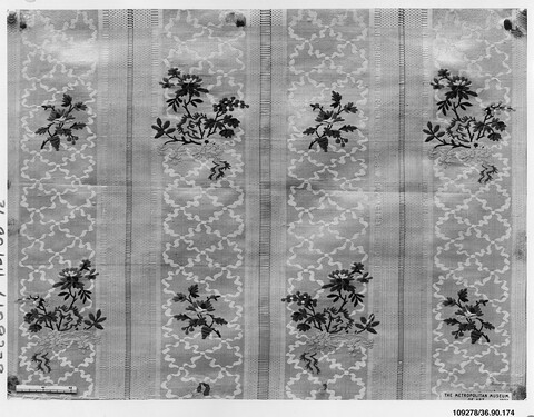 Antique Floral Embroidered Textile