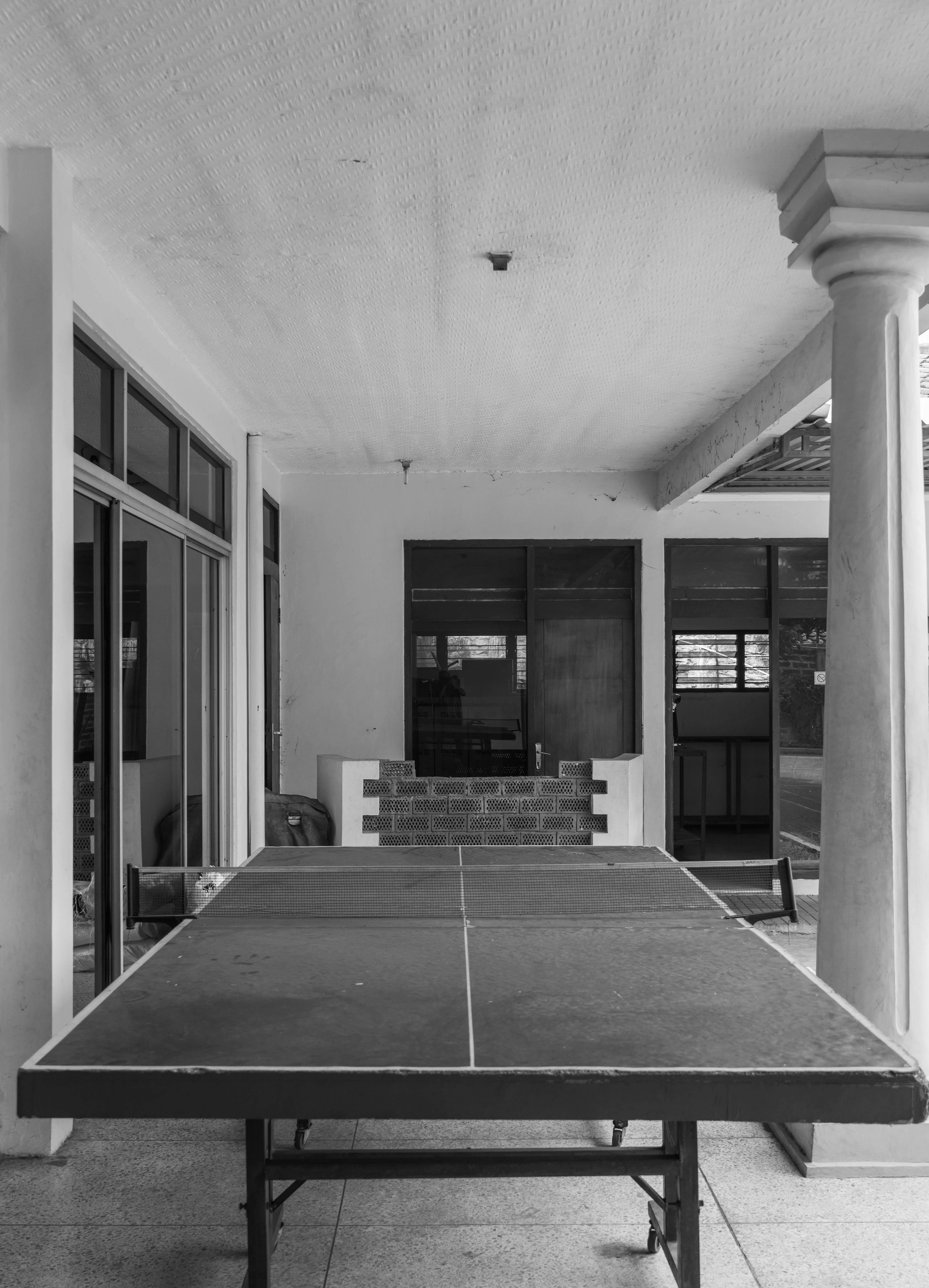Ping Pong Table on Covered Porch