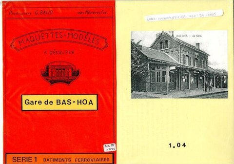 Gare de Bas-Hoa Paper Model Kit