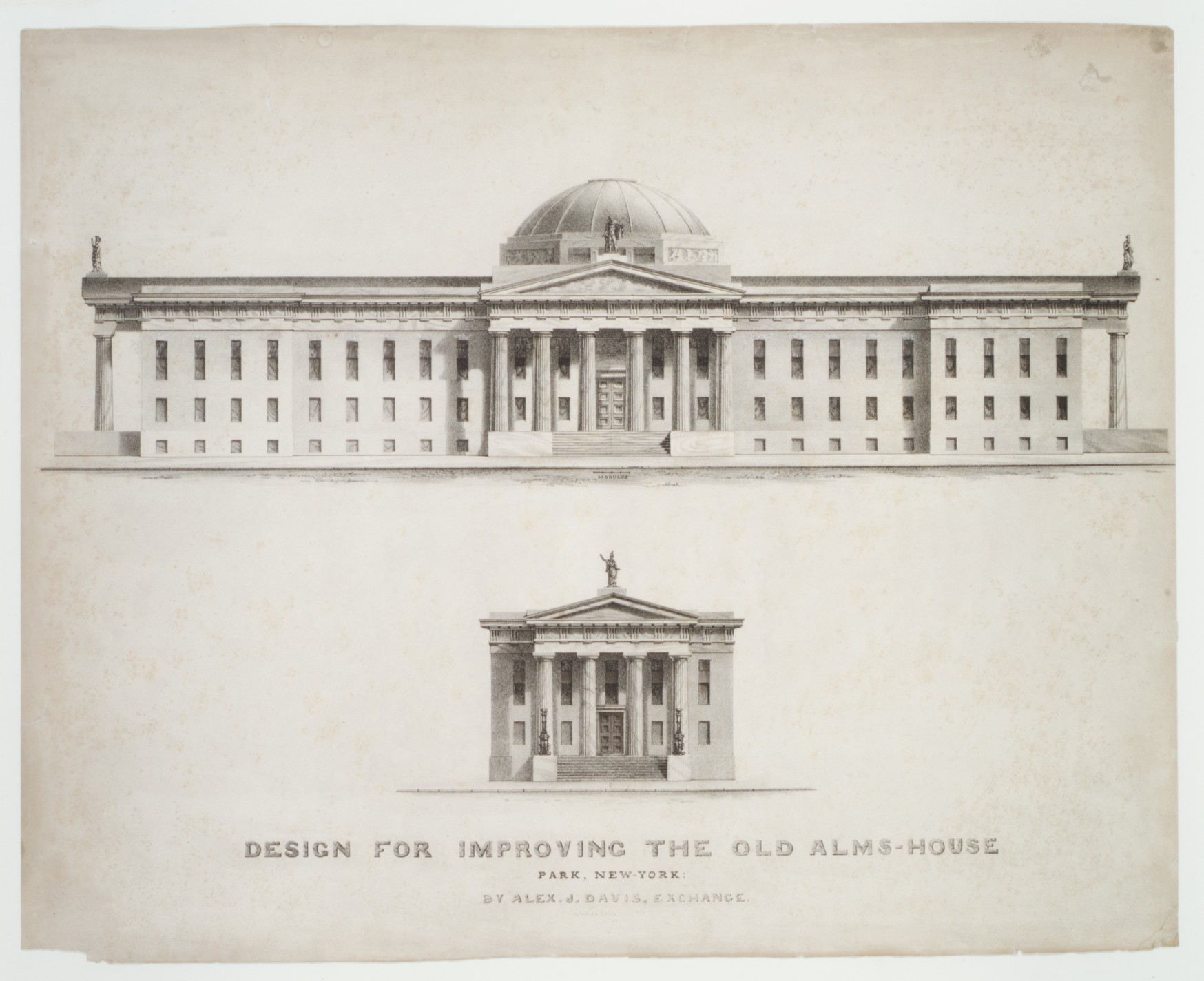 Design for Improving Old Alms-House New York