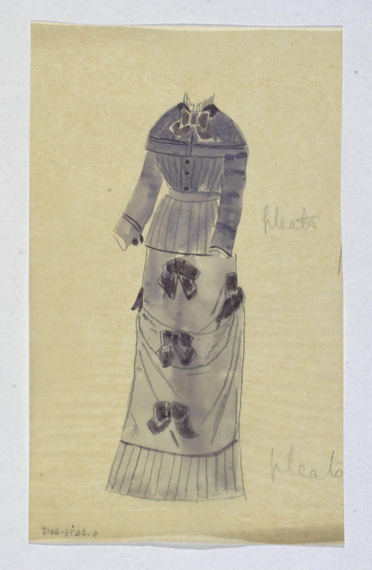 Vintage Dress Design Sketch