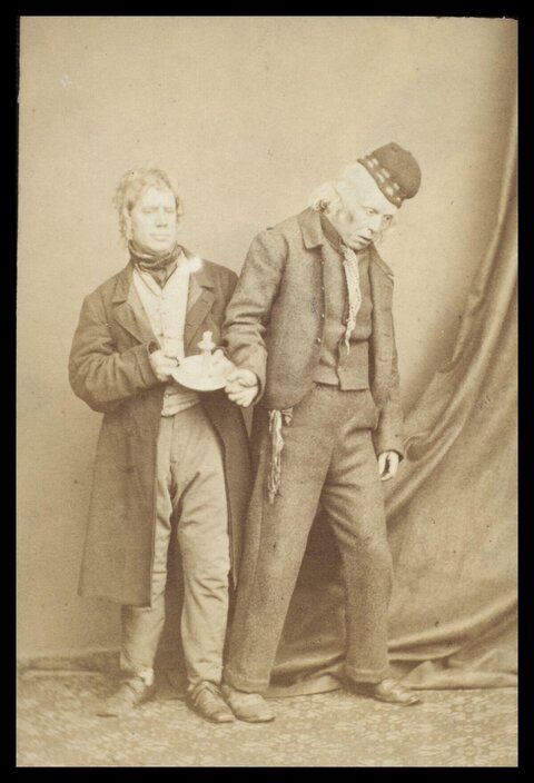 Vintage Studio Portrait of Two Men