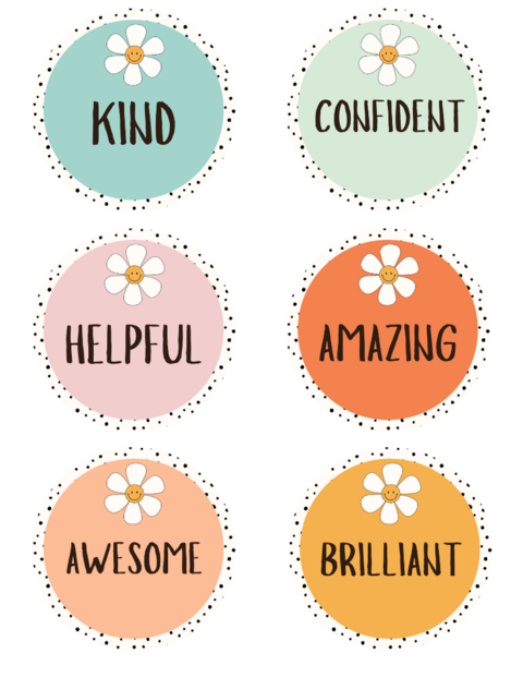 Positive Affirmation Sticker Set