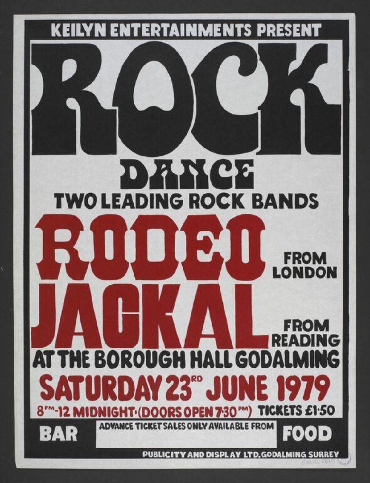 1979 Rock Dance Event Poster