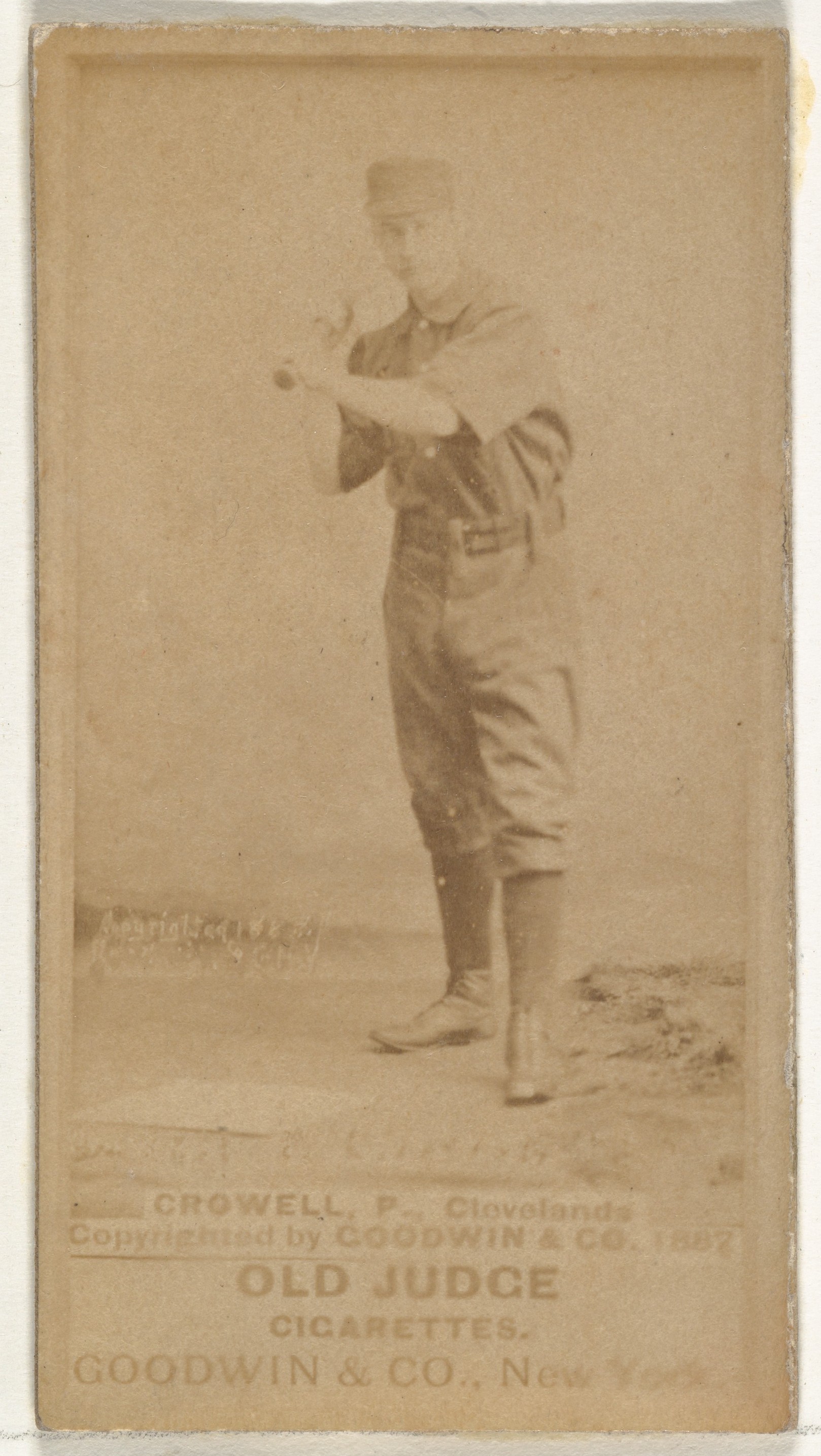 1887 Old Judge Baseball Cigarette Card