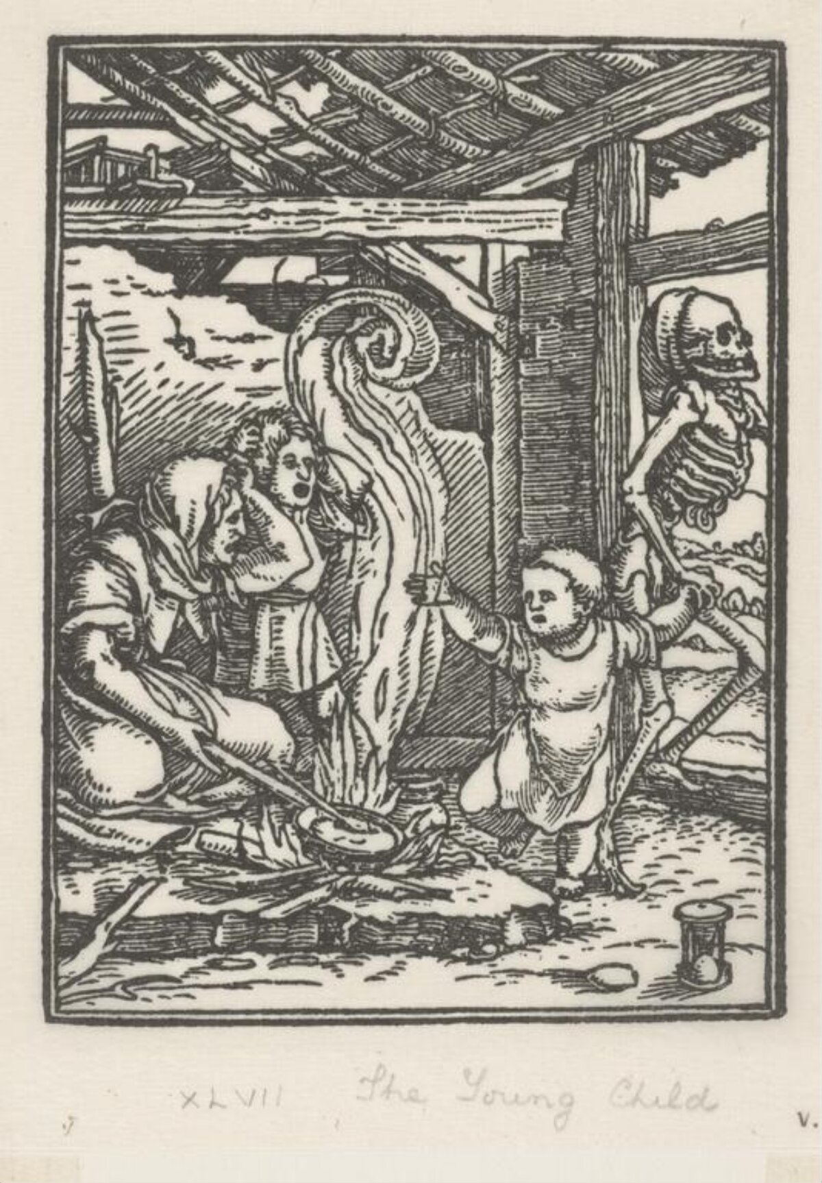 The Young Child Woodcut