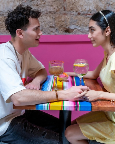 Couple On A Restaurant Date