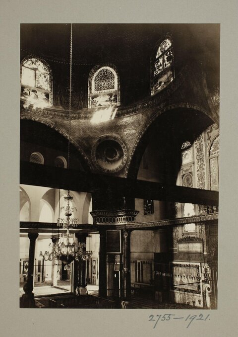 Historic Mosque Interior 1921