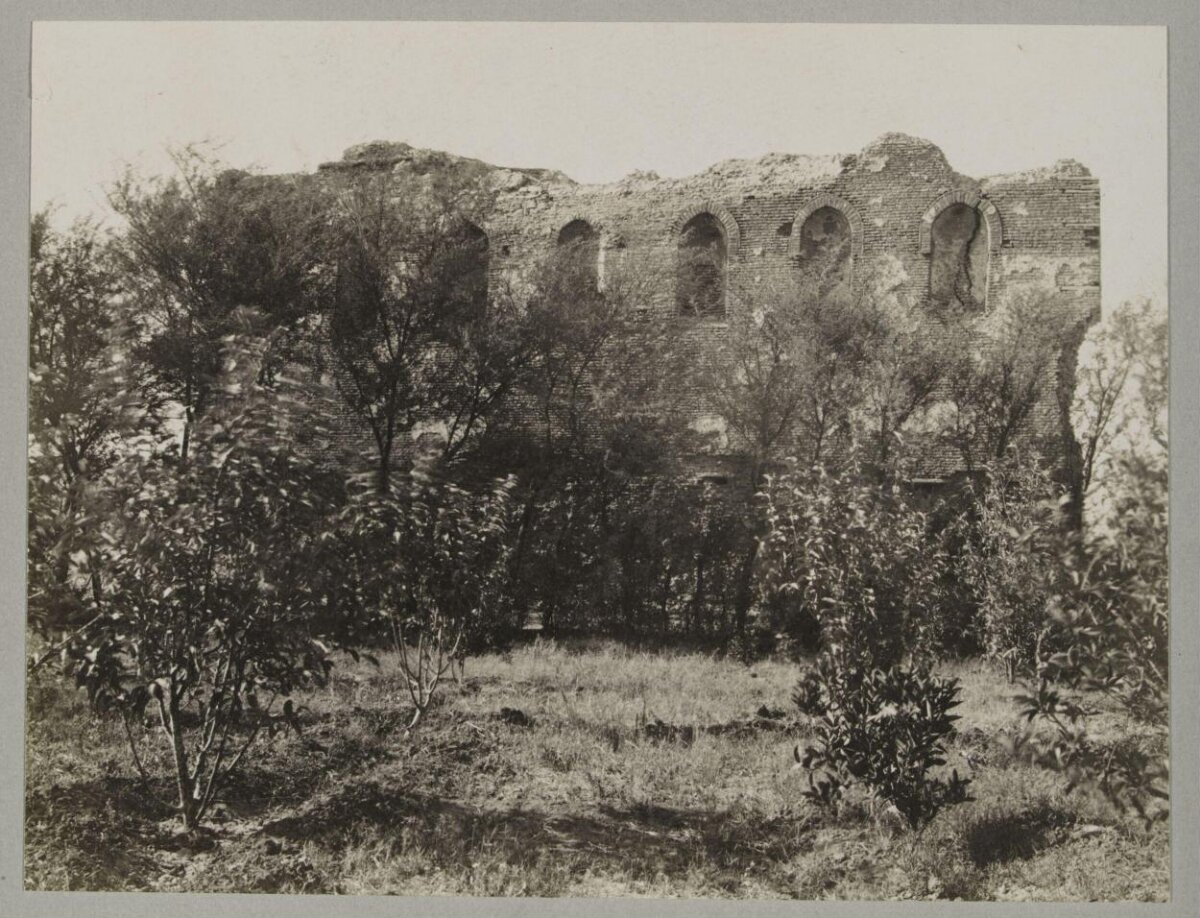 Overgrown Ancient Brick Ruin