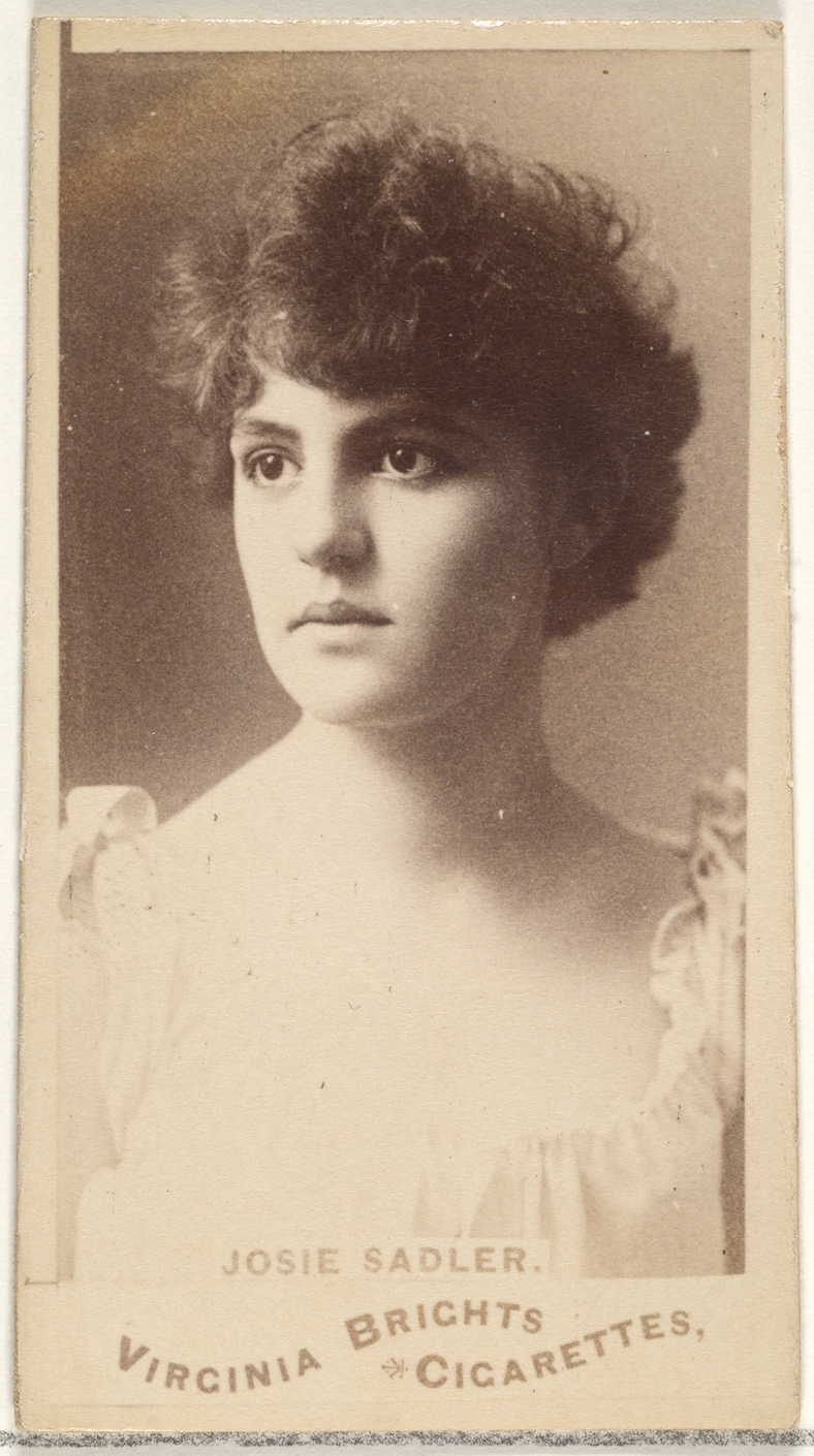 Josie Sadler Vintage Cigarette Card Portrait