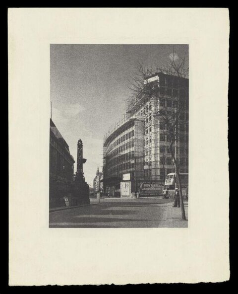Vintage City Street Under Construction