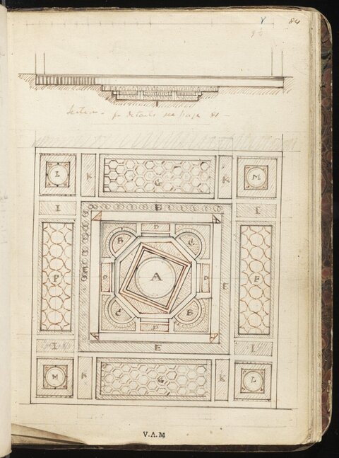 Historical Architectural Plan Drawing