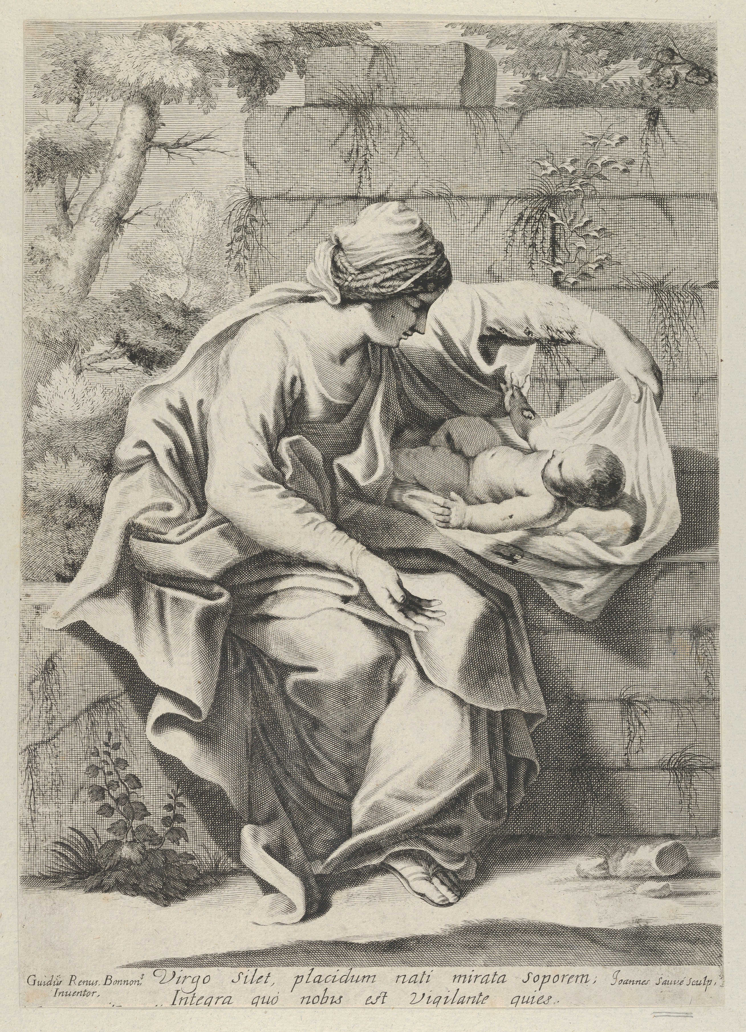 Virgin Mary Watching Sleeping Jesus