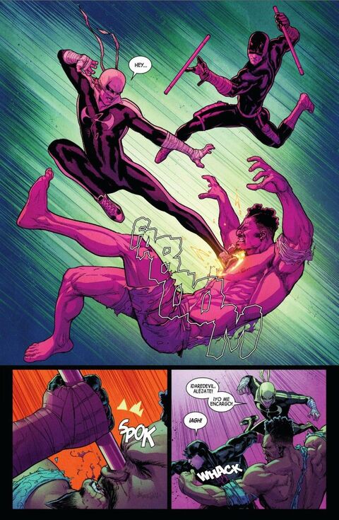 Daredevil and Iron Fist Battle Villain