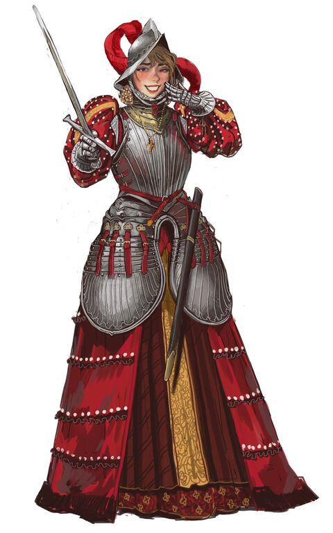 Female Knight in Historical Armor