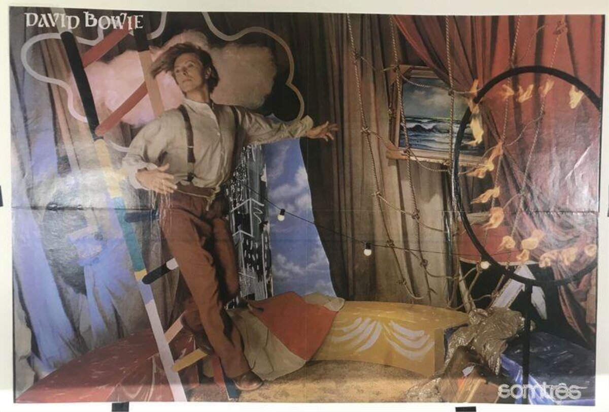 David Bowie Collage Art Poster