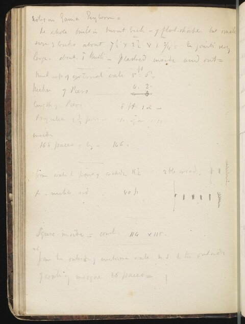 Handwritten Calculation Notes on Old Notebook