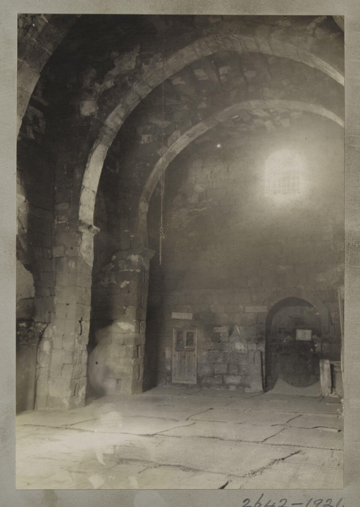 Ancient Stone Arched Chamber Interior