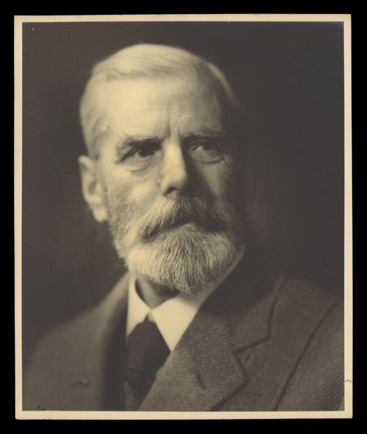 Vintage Portrait of Older Bearded Man